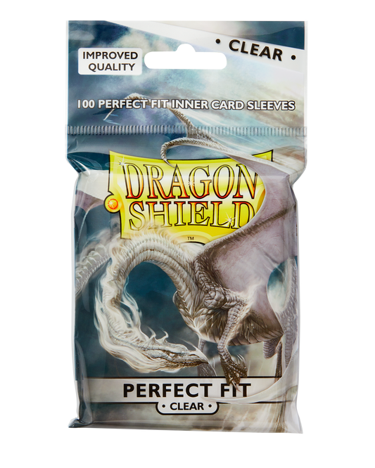 Dragon Shield Sleeves: Perfect Fit Standard- Clear/Clear (100 ct.)
