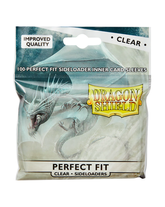 Dragon Shield Perfect Fit Sideloading Inner Sleeves – Clear (100ct) Standard Size