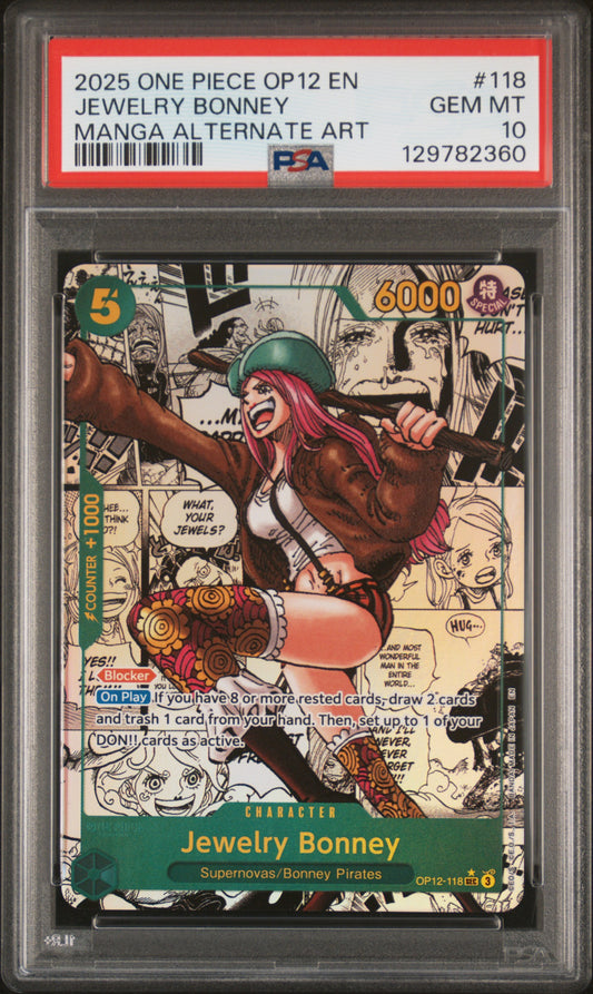 Jewelry Bonney OP12-118 (Manga Alternate Art) – One Piece TCG Legacy of the Master