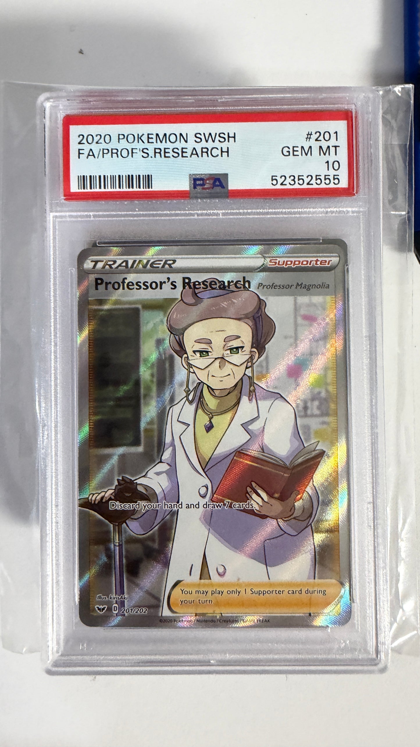 2020 Pokemon Professor's Research #201 PSA 10