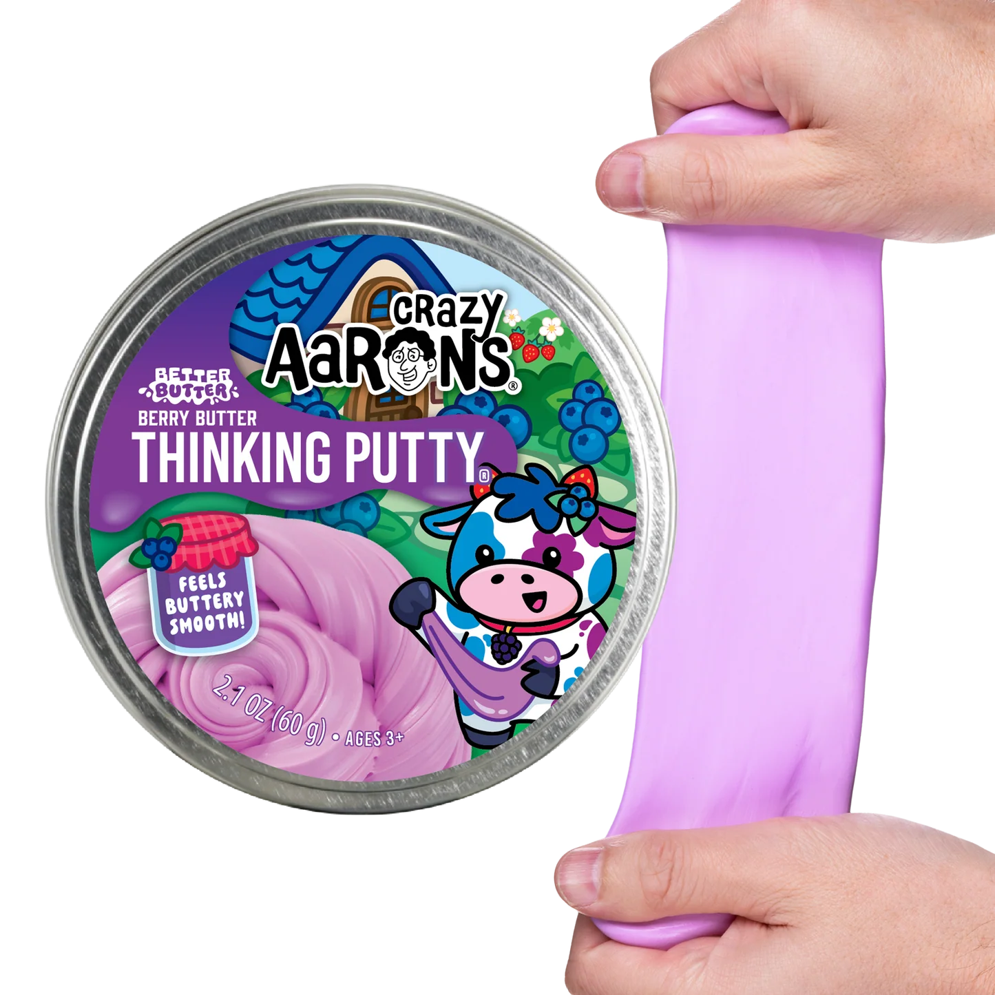 Crazy Aaron's Better Butter Berry - Full Size 4" Thinking Putty
