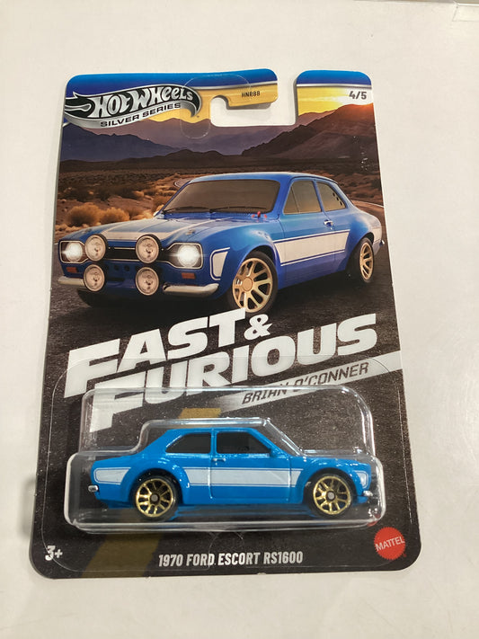 Hot Wheels Silver Series 1970 Ford Escort RST600 Fast & Furious Brian O'Connor 4/5