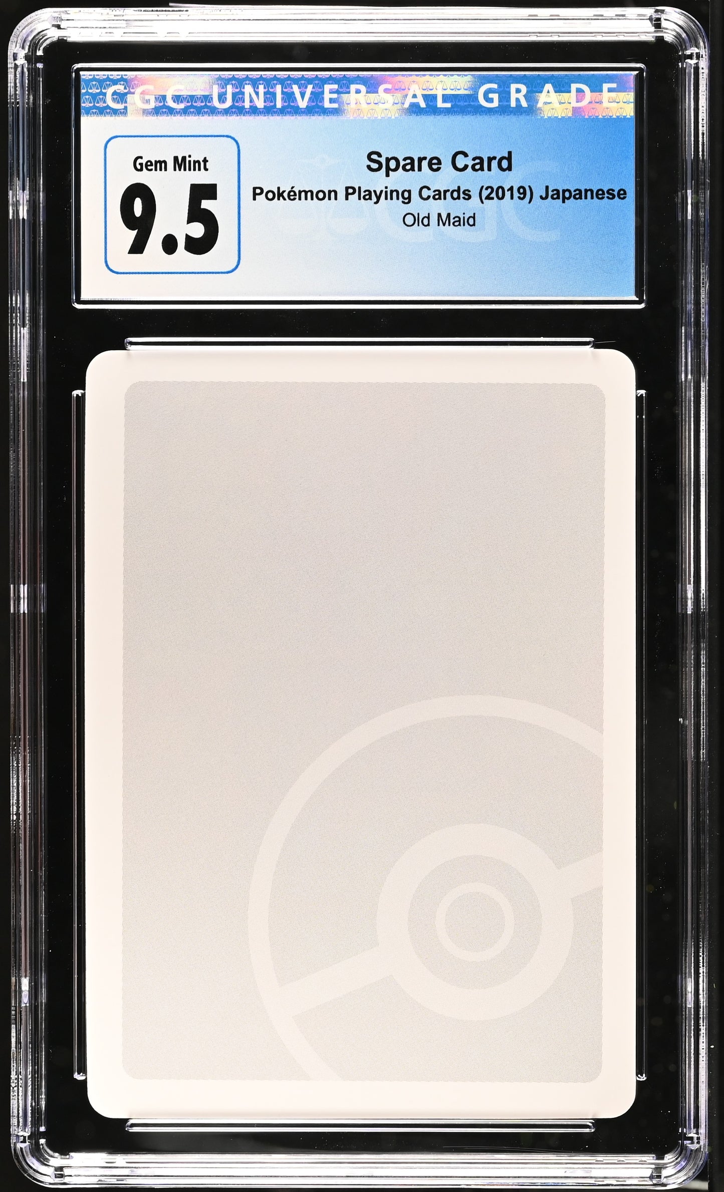 CGC 9.5 Old Maid Spare Card Pokemon Playing Cards (2019) Japanese