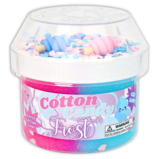 Cotton Candy Frost (8oz) - ICEE Textured Slime - Handmade in USA - Dope Slimes