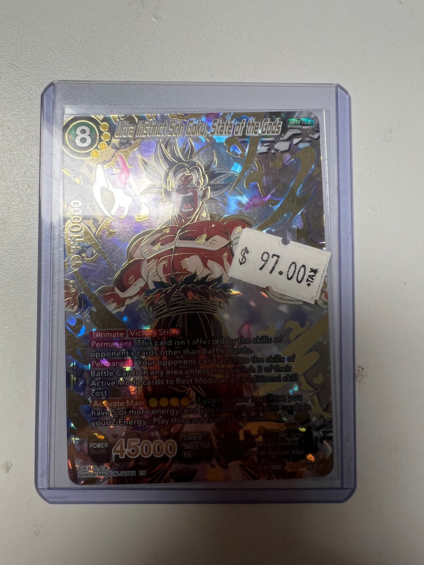 Dragon Ball Super Card Game Ultra Instinct Son Goku, State of the Gods