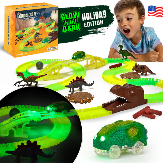Dino's Escape Glow in the Dark Race Set