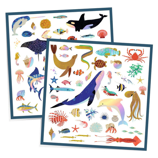 DJECO Metallic Sticker Collection - Ocean