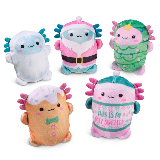 Bubble Stuffed Squishy Friends A Very Axolotl Xmas