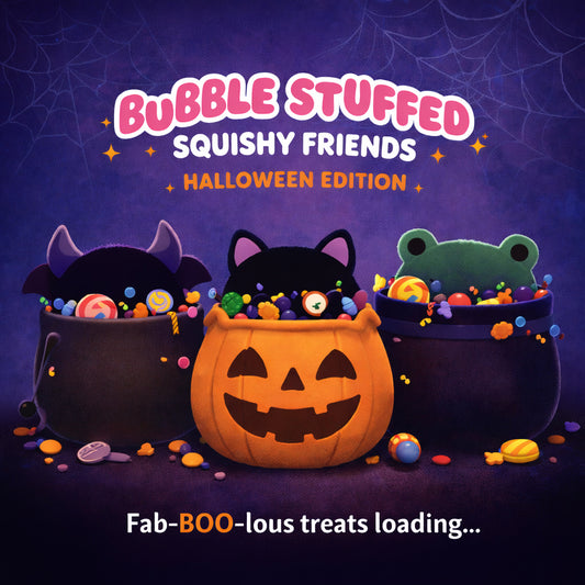 Bubble Stuffed Squishy Friends - Halloween Mashup