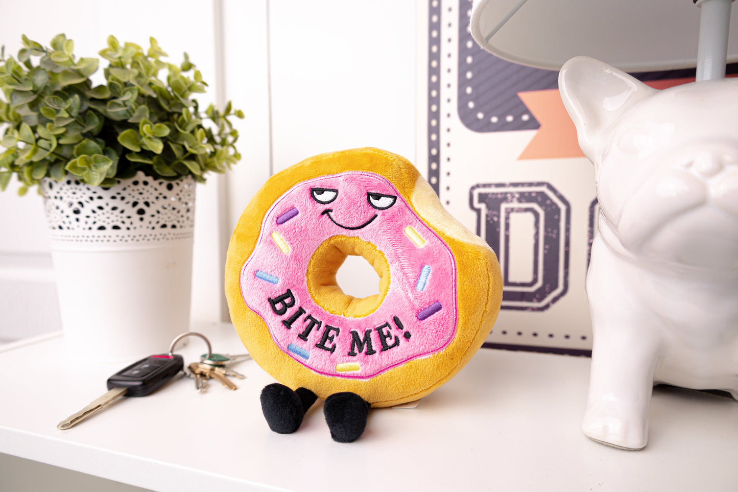 Plush Pink Donut - Bite Me