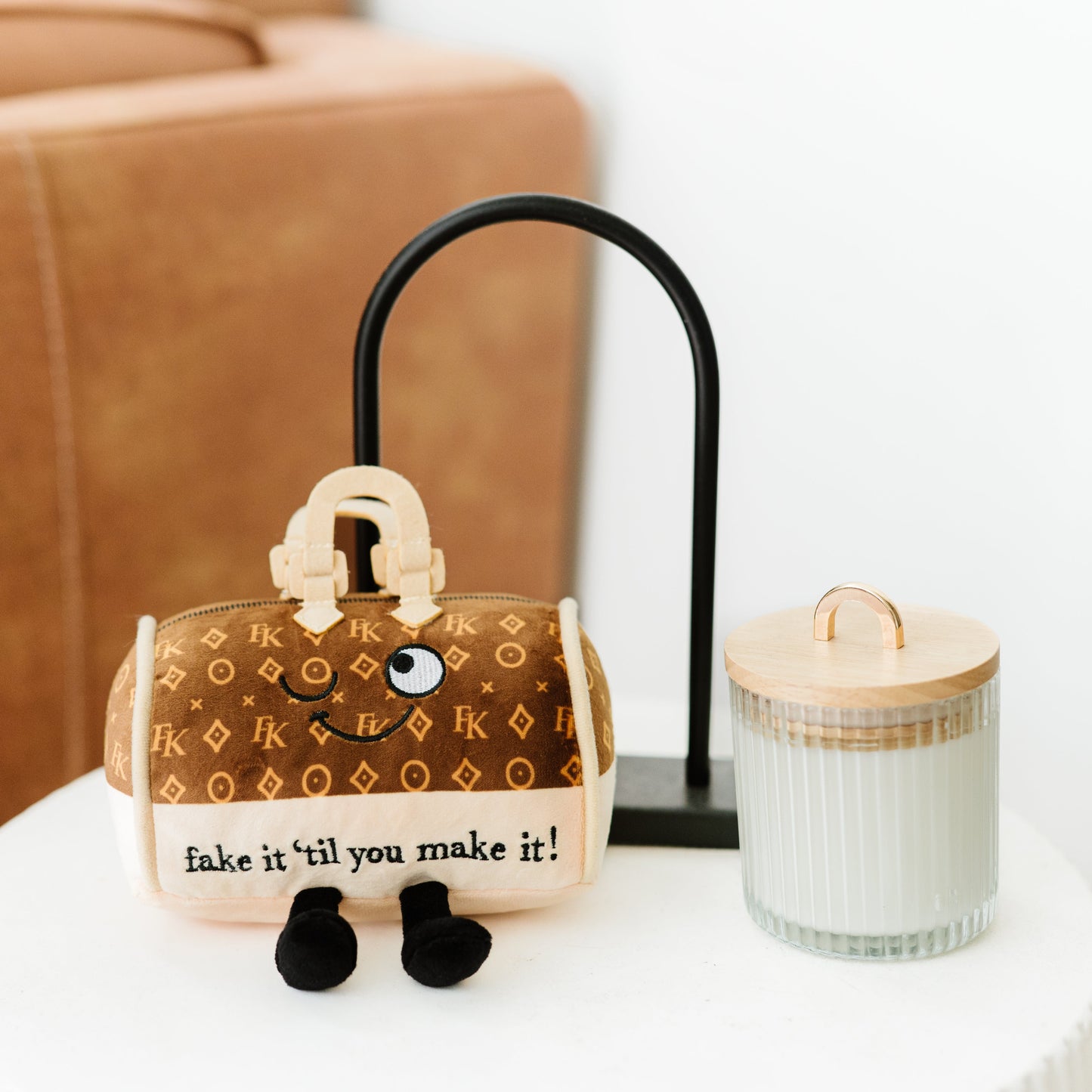 Plush Handbag - Fake It Til You Make It