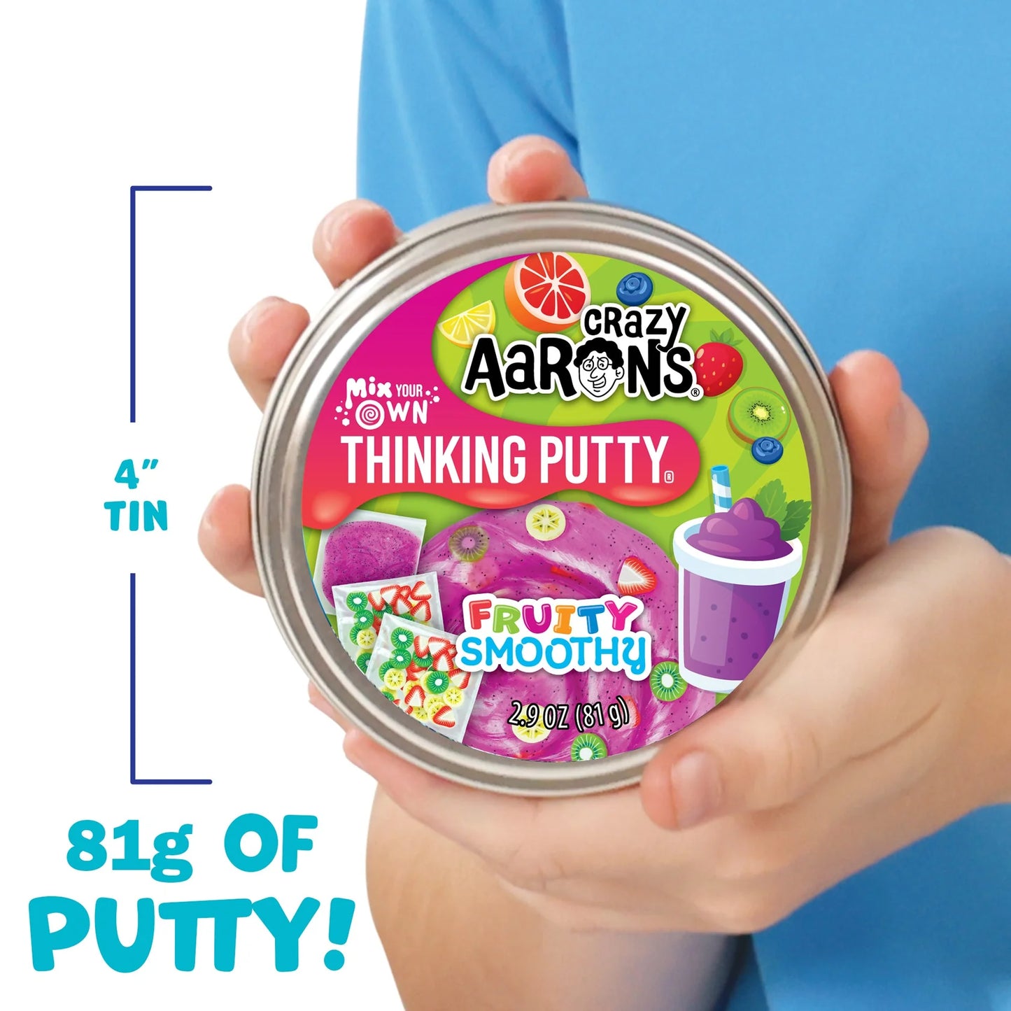 Crazy Aaron's Fruity Smoothy - Mix It Full Size 4" Thinking Putty