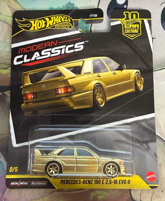 Hot Wheels: Premium Modern Classics Mercedes - Benz 190 E 2.5 - 16 EVO II 0/5 CHASE
