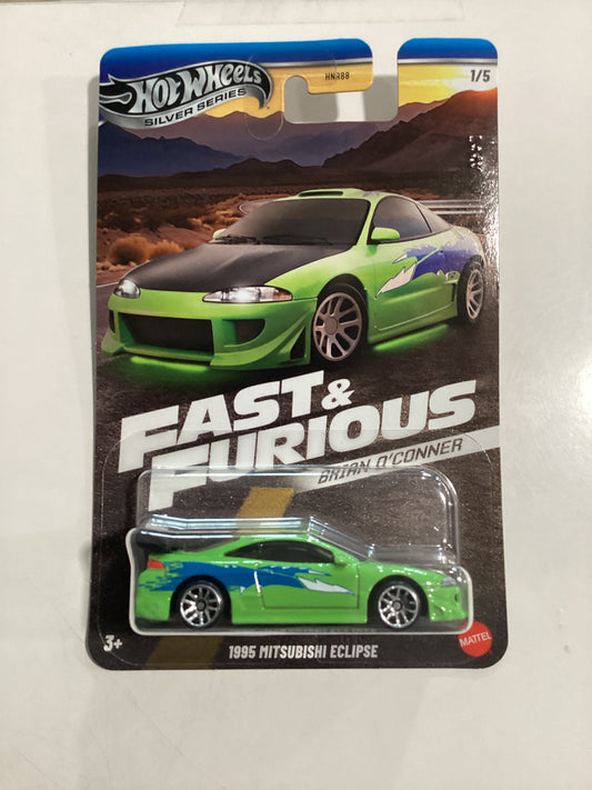 Hot Wheels Silver Series 1995 Mitsubishi Eclipse Fast & Furious Brian O'Connor 1/5