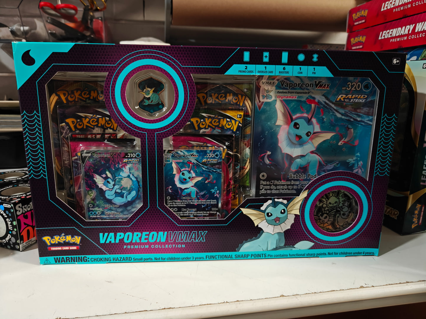Pokemon TCG: Vaporeon VMAX Premium Collection
