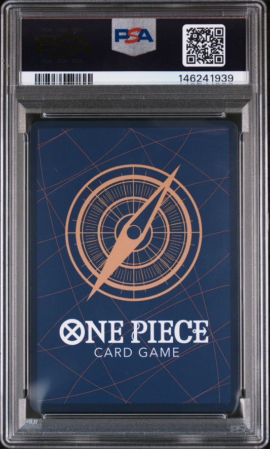 One Piece OP14 EB04 Dracule Mihawk 119 Manga Alt Art PSA 10