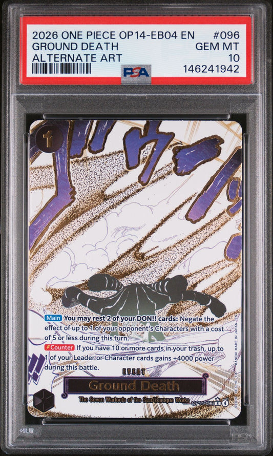 One Piece OP14 EB04 Ground Death 096 Alt Art PSA 10