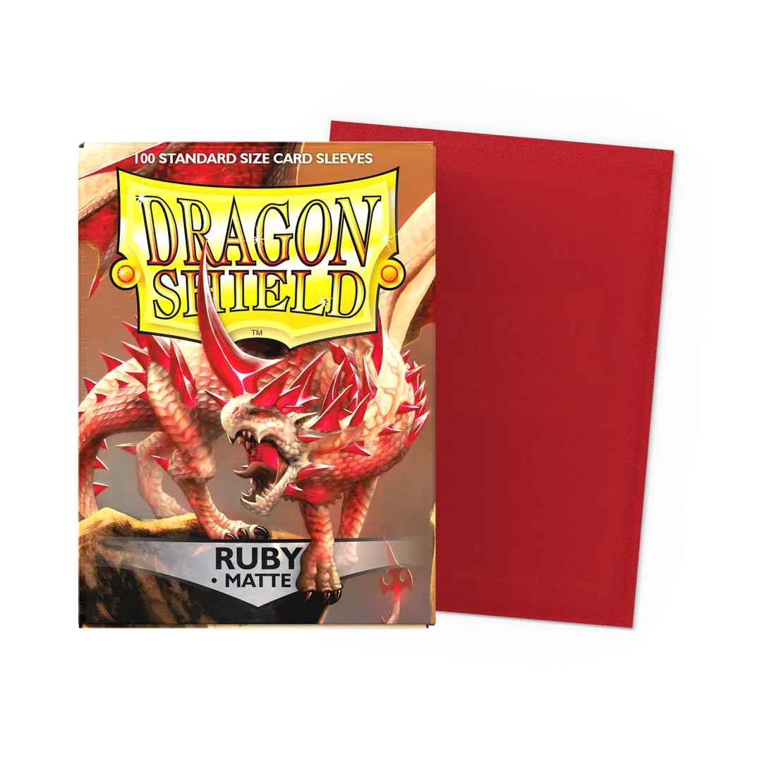 Dragon Shield Sleeves: Standard - Matte Ruby (100 ct.)
