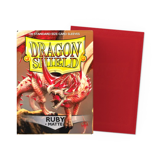 Dragon Shield Sleeves: Standard - Matte Ruby (100 ct.)