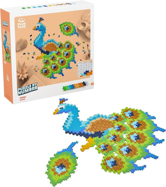 Plus Plus Puzzle by Number - 800 pc Peacock