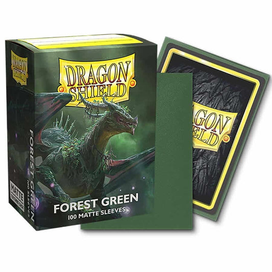 Dragon Shield Sleeves: Standard Matte - Forest Green 100CT