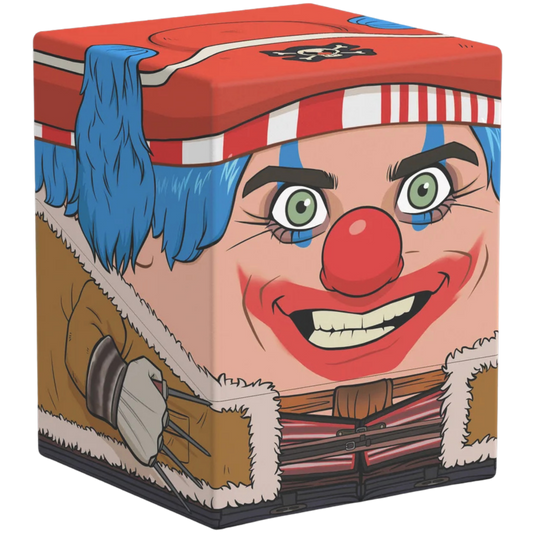 Ultimate Guard Squaroes Boulder 100+ Deck Box - Squaroes + One Piece - Buggy the Clown