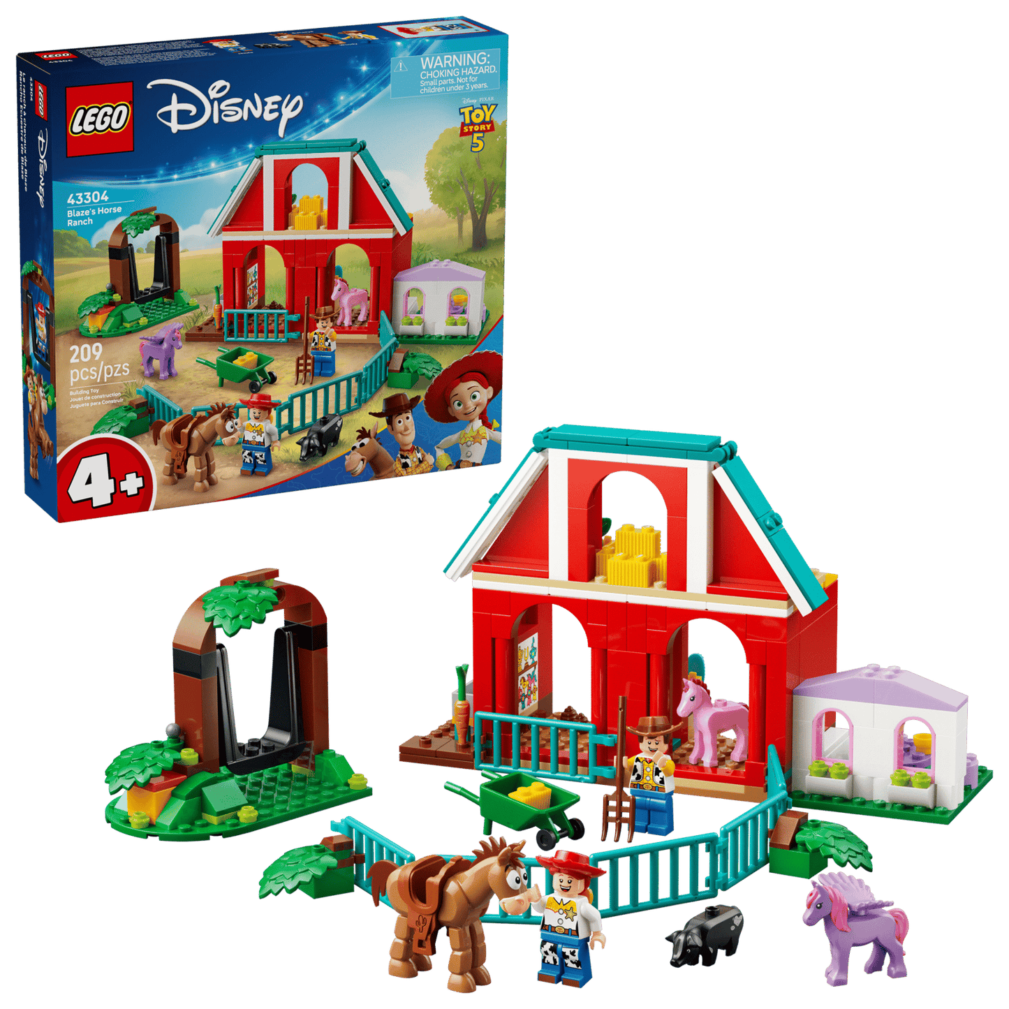 LEGO Disney and Pixar Toy Story 5 Blaze's Horse Ranch 43304