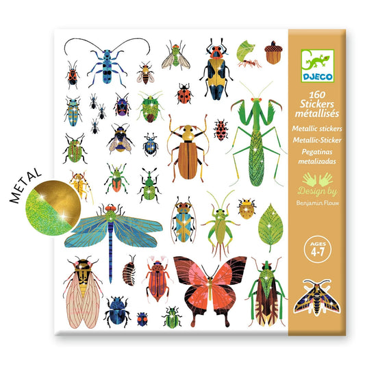 DJECO Metallic Sticker Collection - Microorganisms