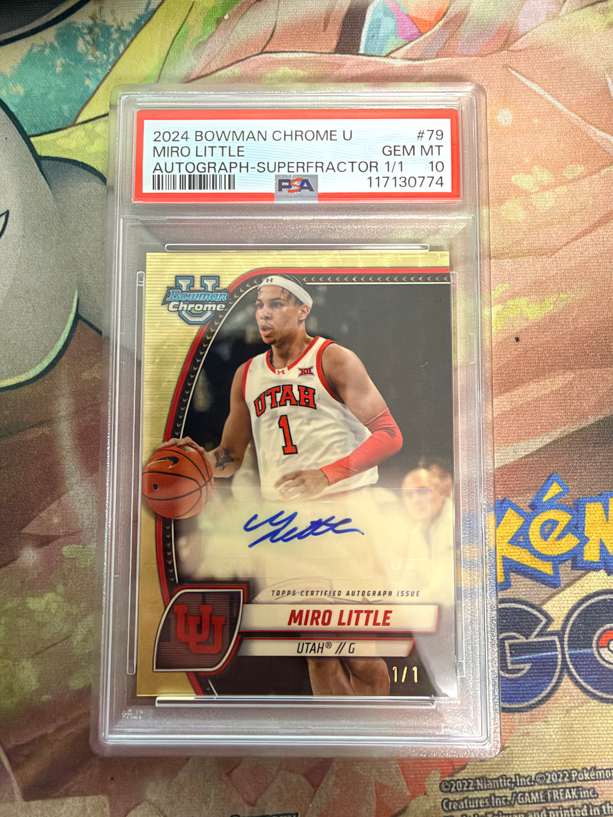 CONSIGN 2024 Bowman Chrome U Miro Little Autograph Superfractor 1/1 PSA #10