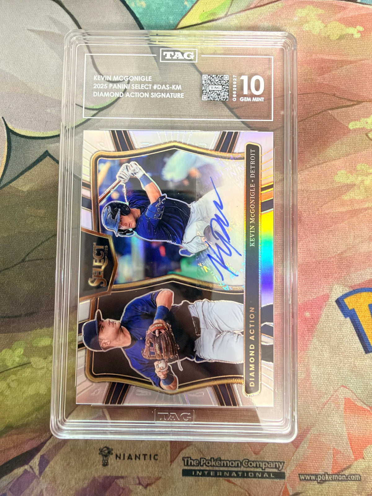 CONSIGN 2025 Panini Select Kevin McGonigle Diamond Action Signature TAG #10