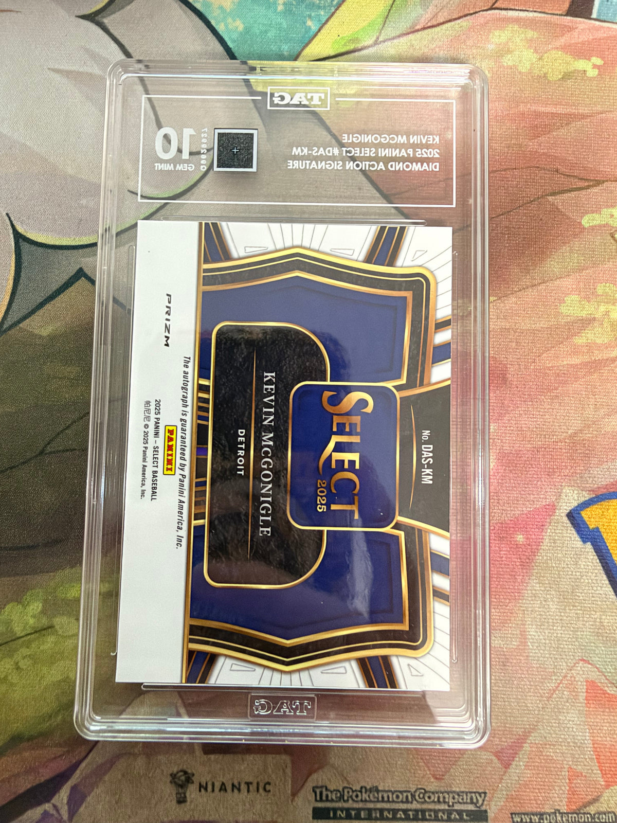 CONSIGN 2025 Panini Select Kevin McGonigle Diamond Action Signature TAG #10