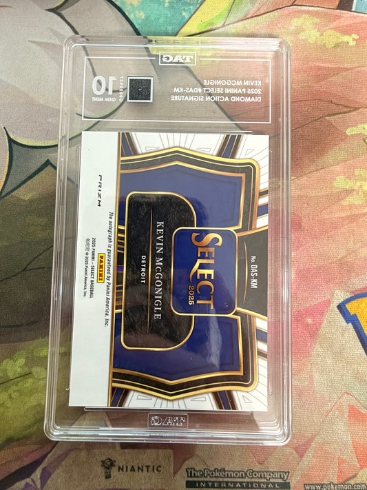 CONSIGN 2025 Panini Select Kevin McGonigle Diamond Action Signature TAG #10