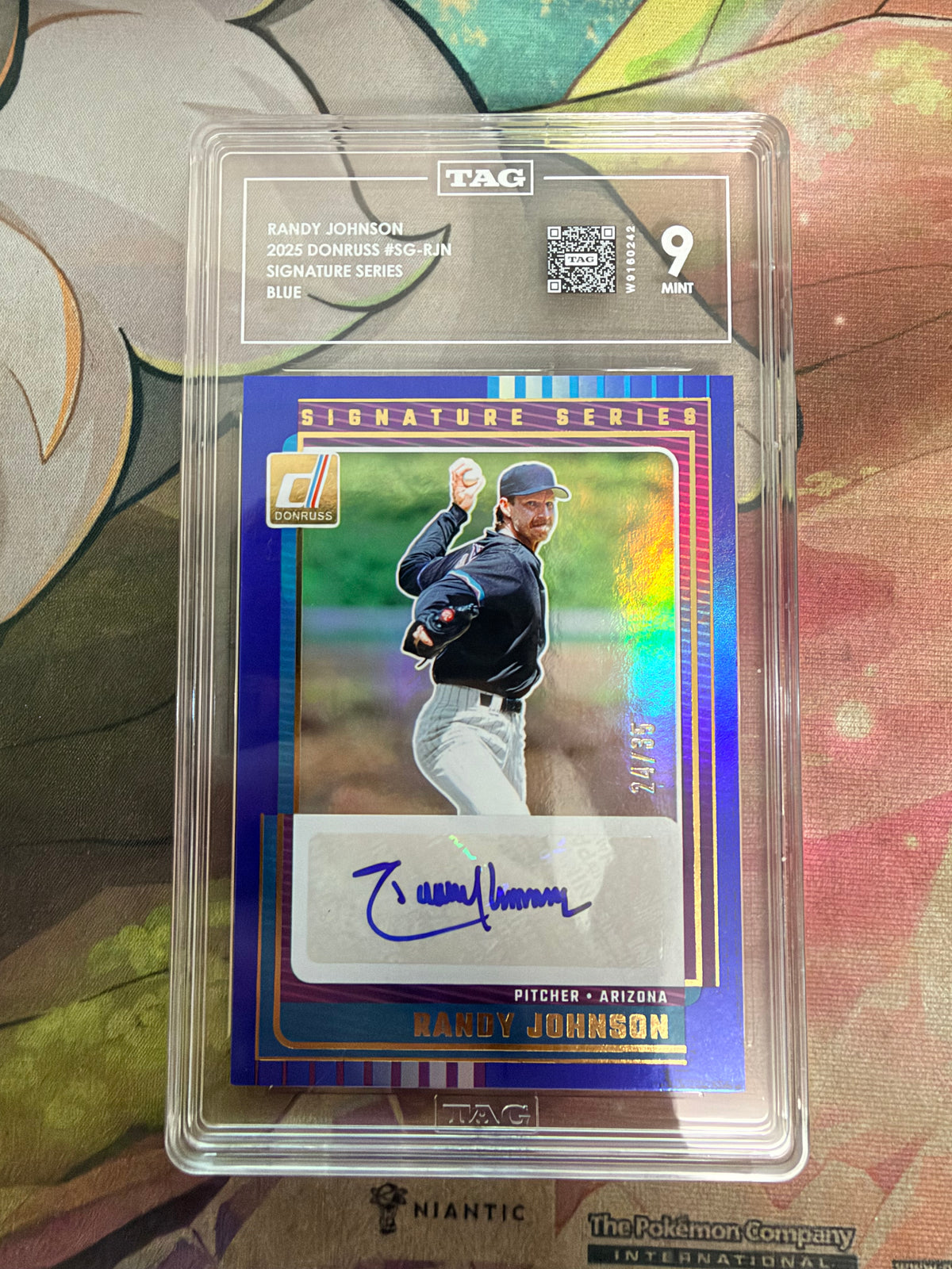 CONSIGN 2025 Donruss Randy Johnson Signature Series Blue TAG #9