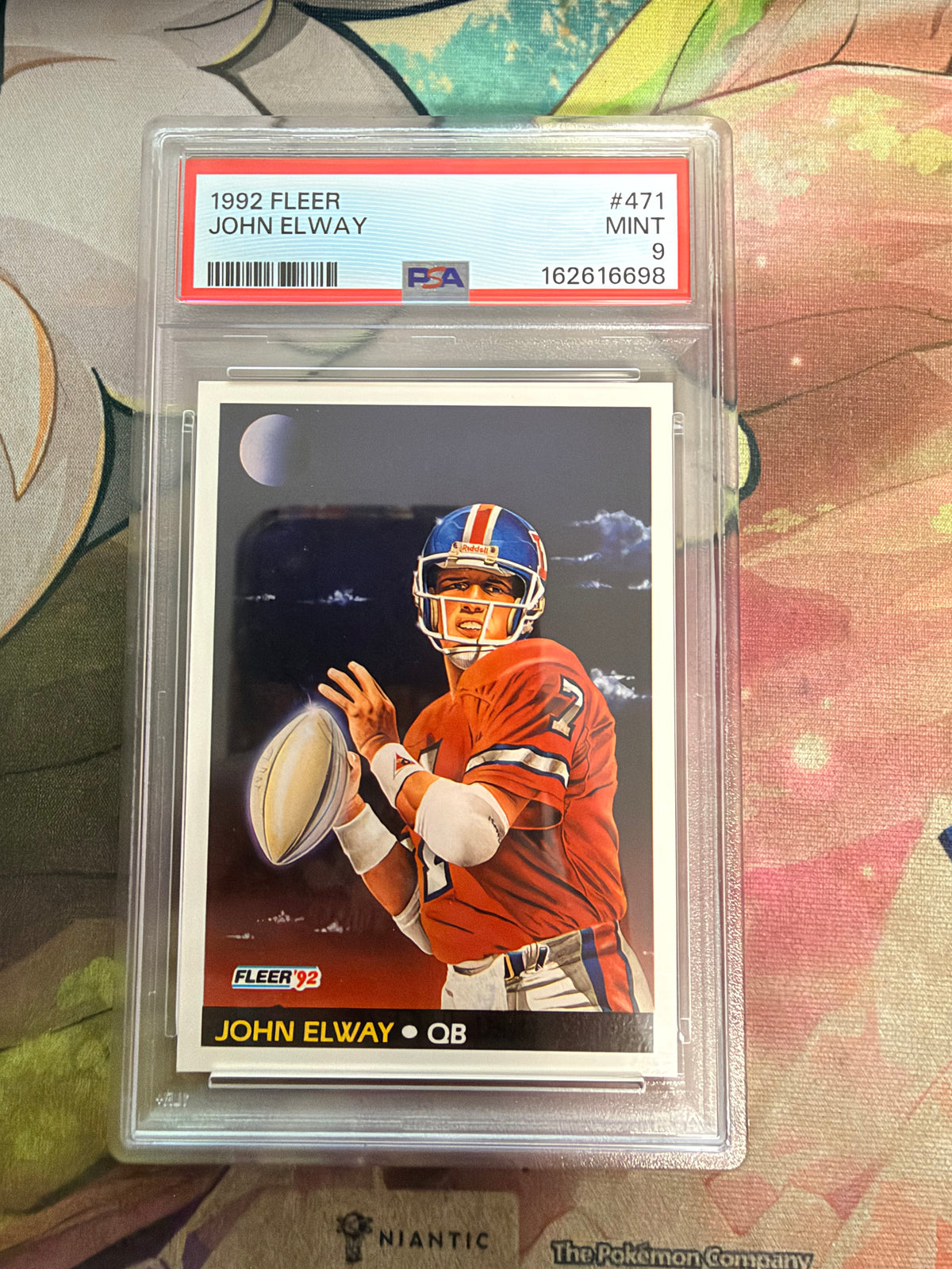 CONSIGN 1992 Fleer John Elway #471 PSA #9