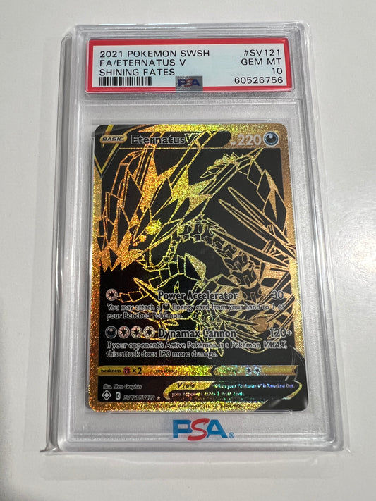 2021 Eternatus V Gold Card PSA 10 – Shining Fates
