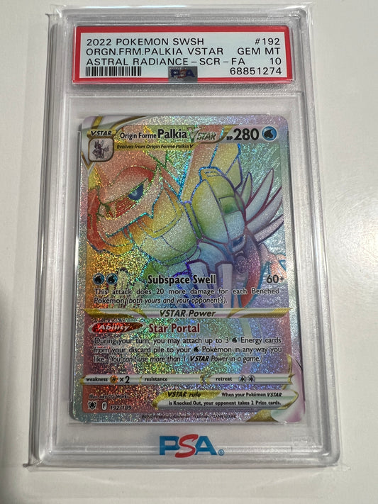 2022 Origin Forme Palkia Rainbow PSA 10 – Astral Radiance