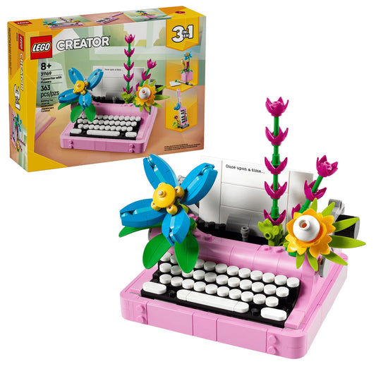 LEGO Creator 3 in 1 Typewriter with Flowers 31169