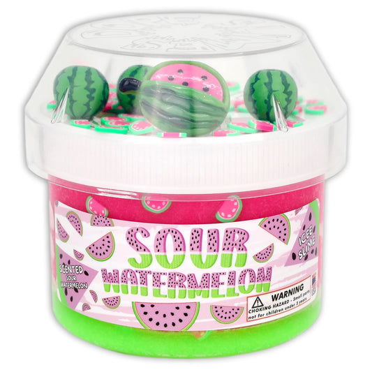 Sour Watermelon Textured Slime - Handmade in USA - Dope Slimes