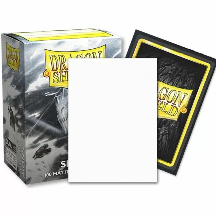Dragon Shield Sleeves: Standard Matte Dual - Snow 100CT