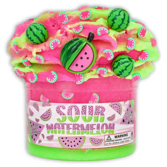 Sour Watermelon Textured Slime - Handmade in USA - Dope Slimes