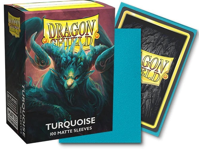 Dragon Shield Sleeves: Standard Matte - Turquoise 100CT