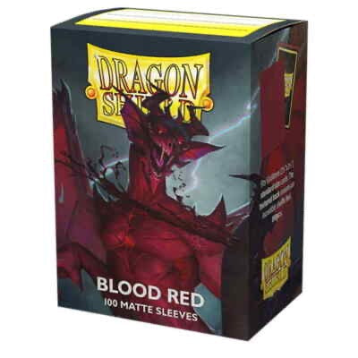 Dragon Shield Sleeves: Standard Matte - Blood Red 100CT