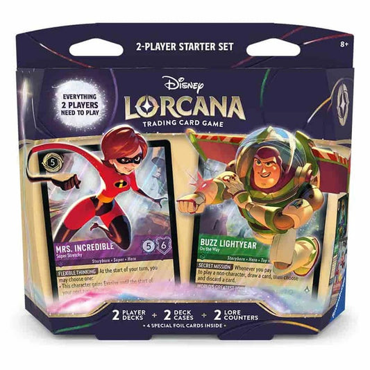 Disney Lorcana: Wilds Unknown - Two-Player Deck Case (Elastigirl / Buzz Lightyear)