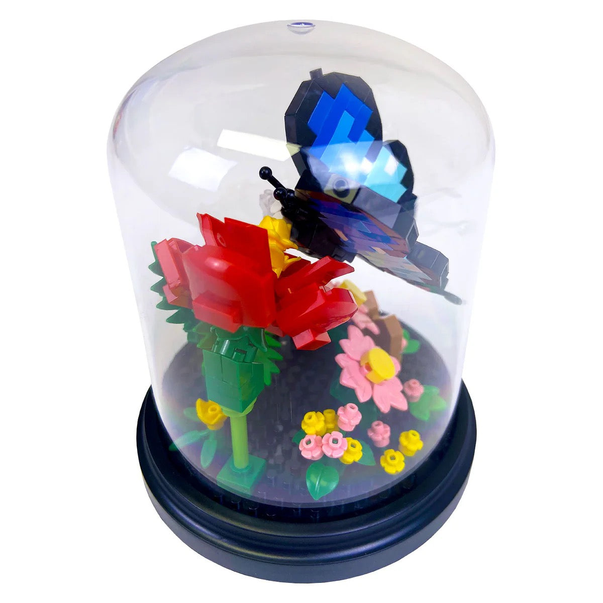 Botanical Blocks Blue Butterfly Building Puzzle Display Dome