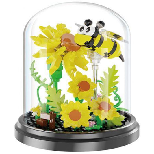 Botanical Blocks Honey Bee Building Puzzle Display Dome