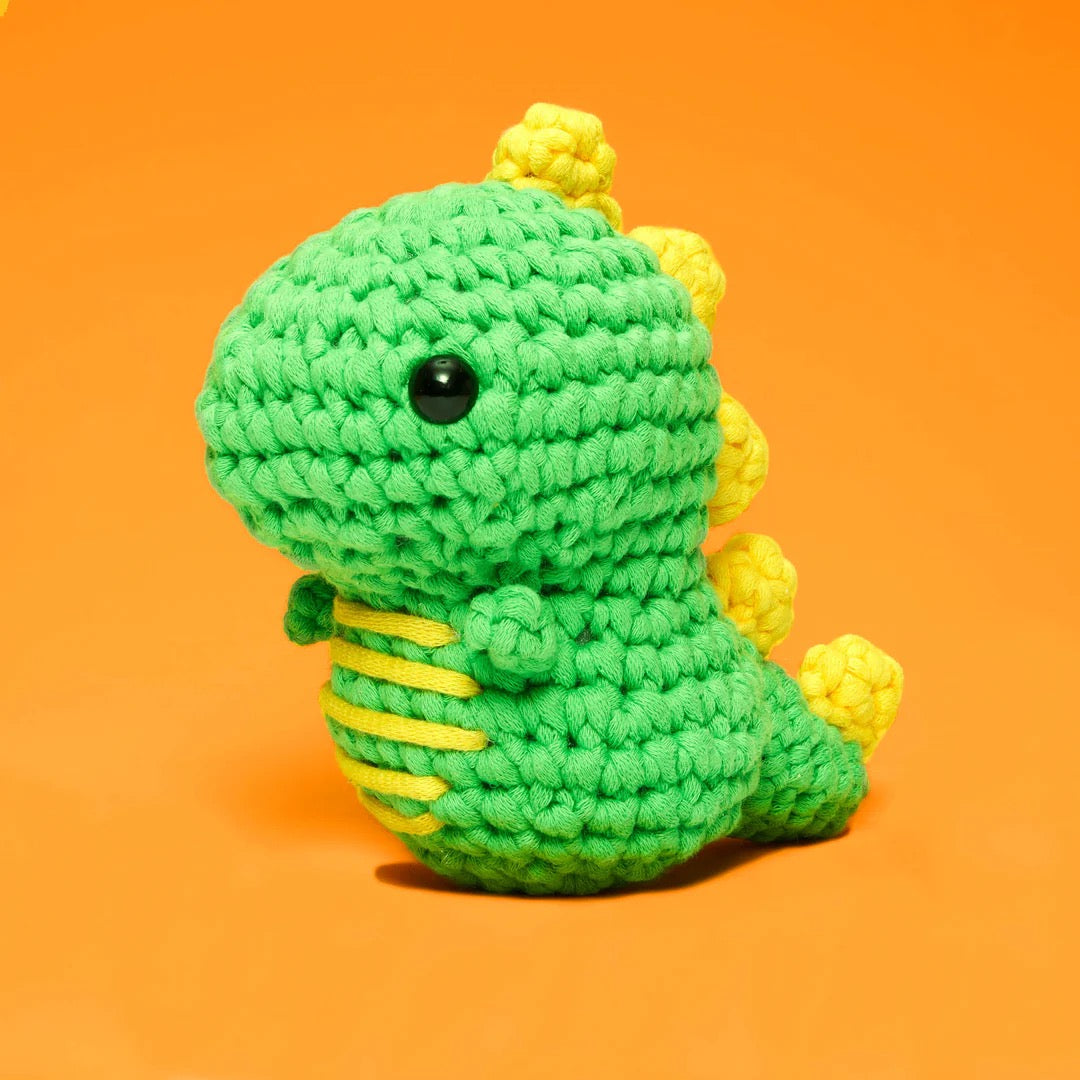 The Woobles Fred the Dinosaur Beginner Crochet Kit
