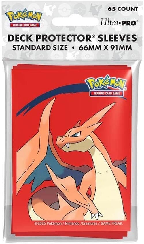 Pokémon Mega Charizard Y 65ct Deck Protector Sleeves