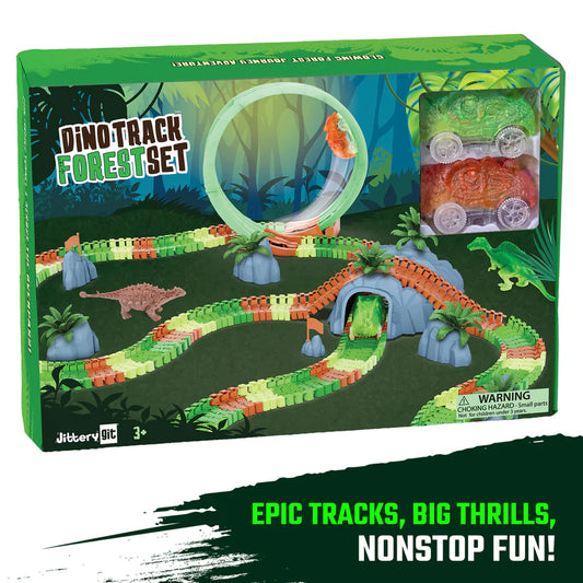 JitteryGit Dino Track Forest Set