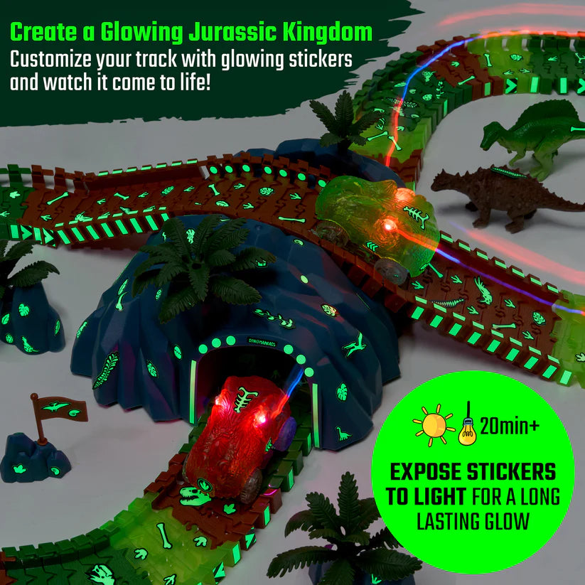 JitteryGit Dino Track Forest Set