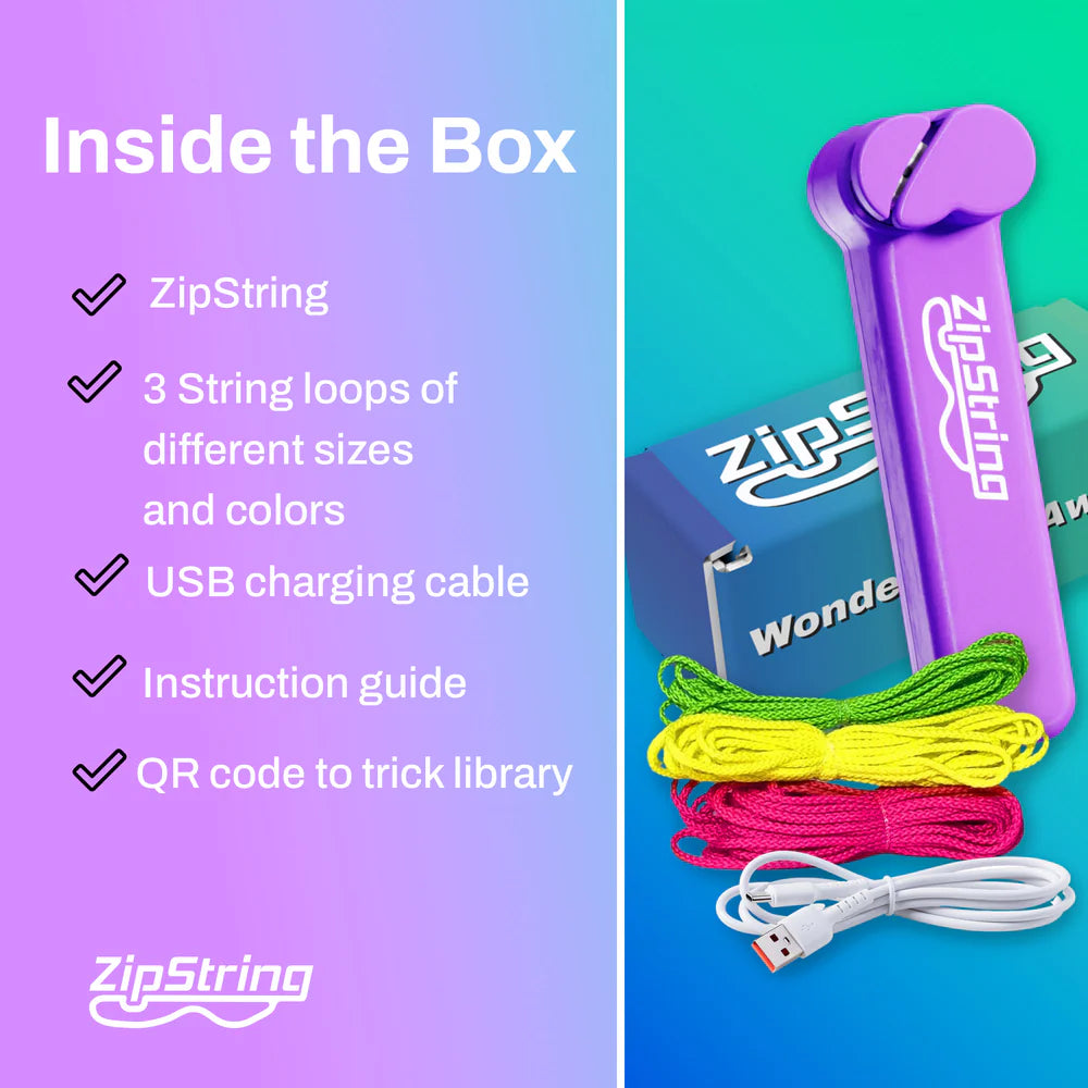 ORIGINAL ZIPSTRING Toy Violet Try Me Packaging